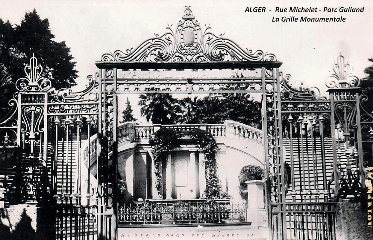 Alger - Rue Michelet - Parc Galland - Grille Monumentale.jpg